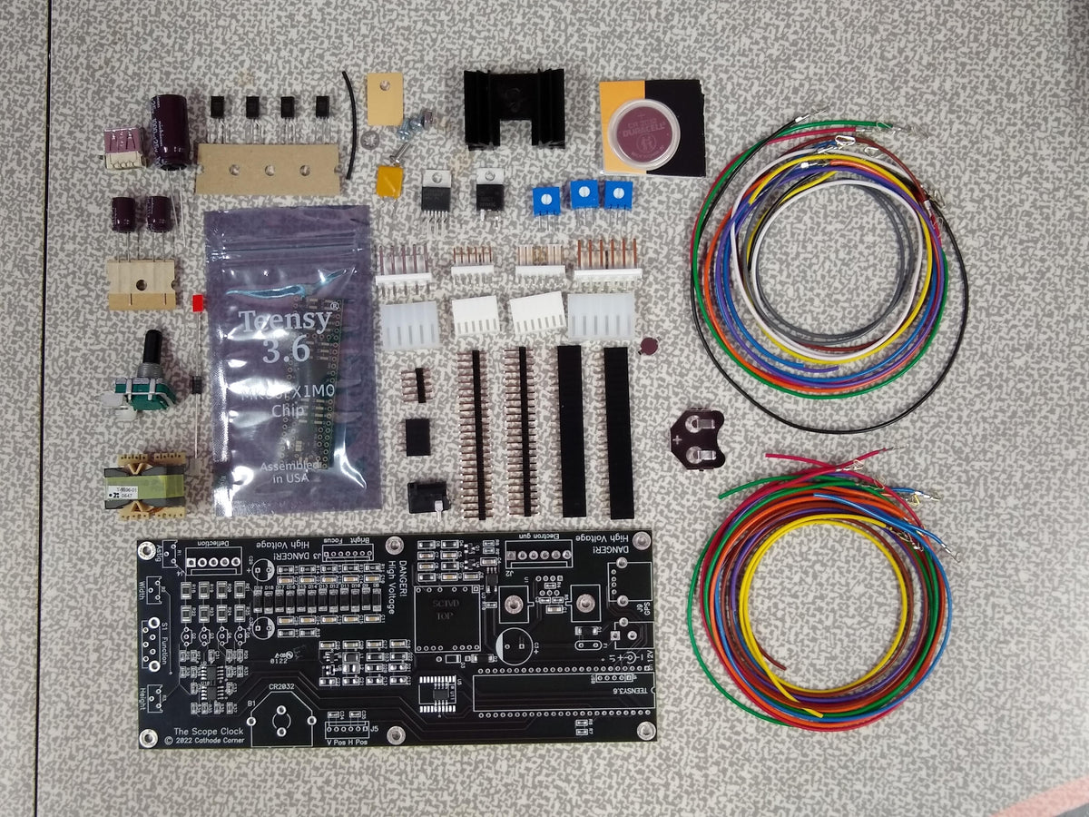 Scope Clock Board Kit Cathode Corner